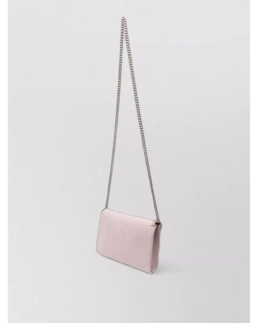 Stella McCartney White Falabella Polyester Clutch Bag