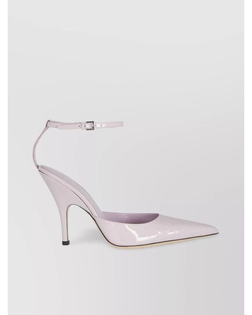 By Far Pink Leather Pumps