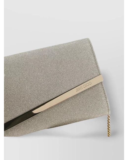 Jimmy Choo Multicolor Emmie Leather Clutch Bag