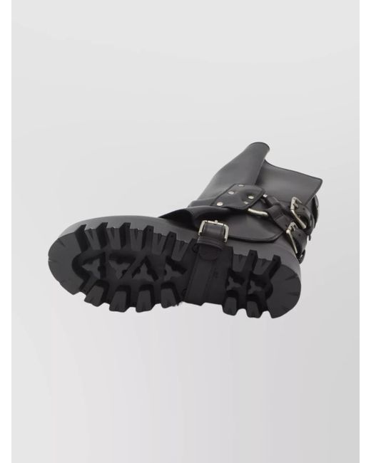 Dolce & Gabbana Black Leather Ankle Boots