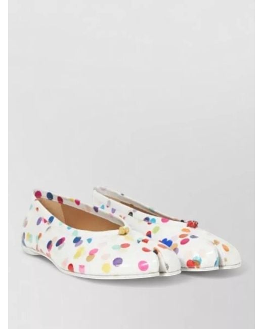 Maison Margiela Multicolor Tabi Toe Ballerina Flats Polka Dot