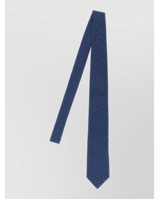 Brunello Cucinelli Blue Textured Silk Tie for men