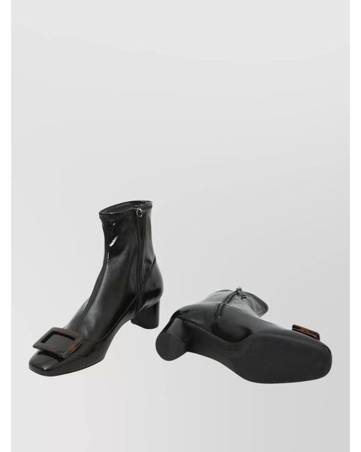 Roger Vivier Black Stretch Ankle Boots