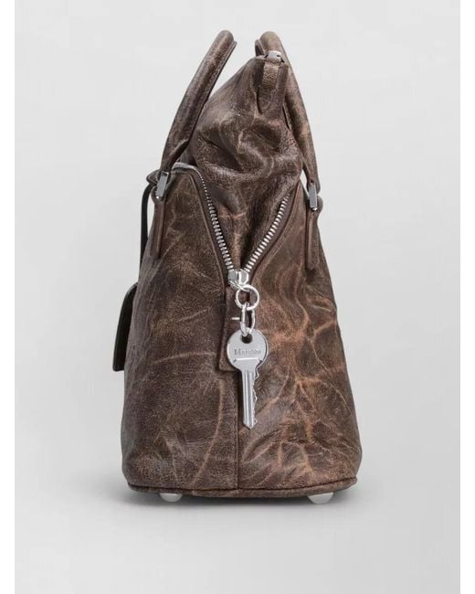 Maison Margiela Brown Na Na Leather Shoulder Bag