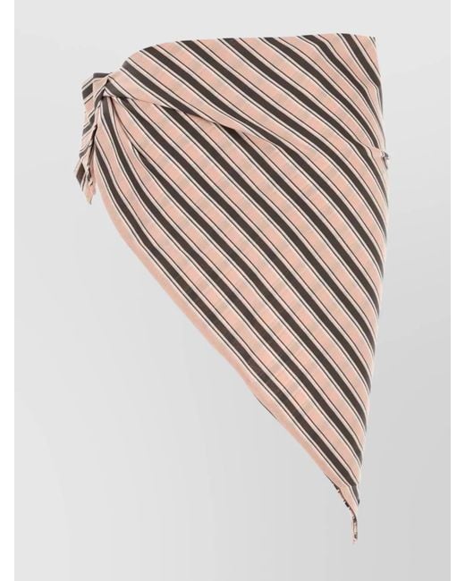 Prada White Embroidered Cotton Sarong