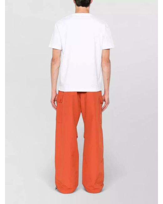 Missoni White Zigzag Print Crew Neck Short Sleeve T-Shirt for men