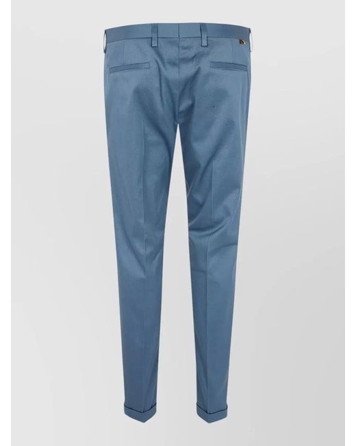 Paul Smith Blue Tailored Trousers Belt Loops Pockets for men