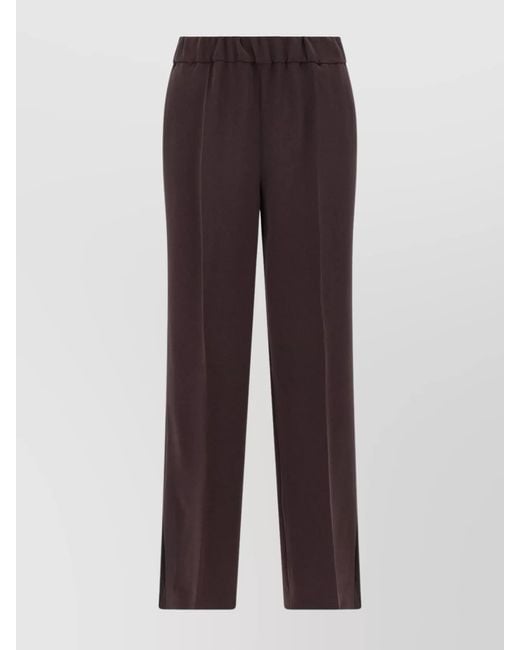 Alberto Biani Brown Straight Trousers