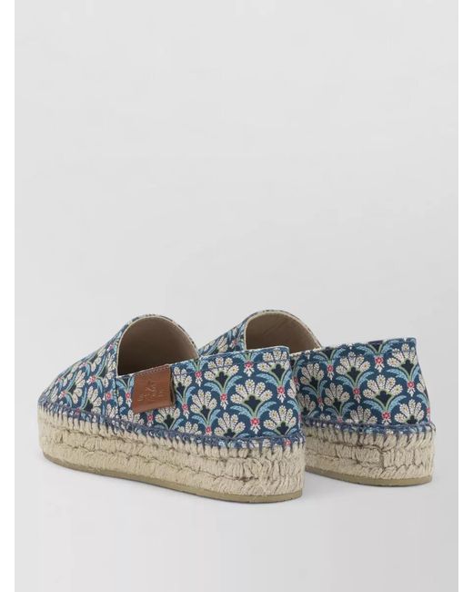 Etro Blue Cotton Espadrilles