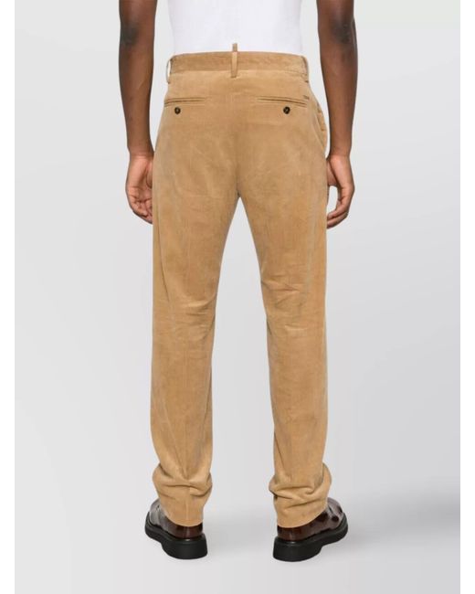 DSquared² Natural Straight-Leg Trousers for men