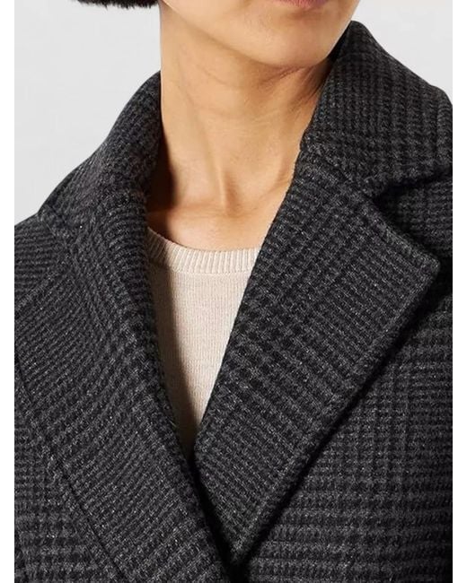 Pinko Black Single Breasted Coat