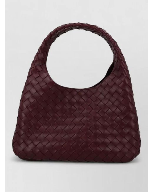 Bottega Veneta Purple Campana Leather Tote Bag
