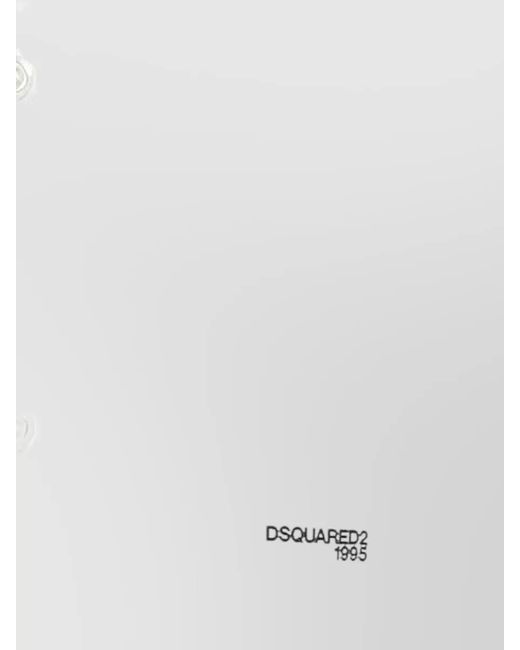 DSquared² White Long Sleeve Shirt Straight Fit for men