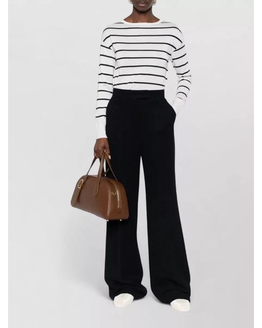 Max Mara White Cashmere And Silk Sweater