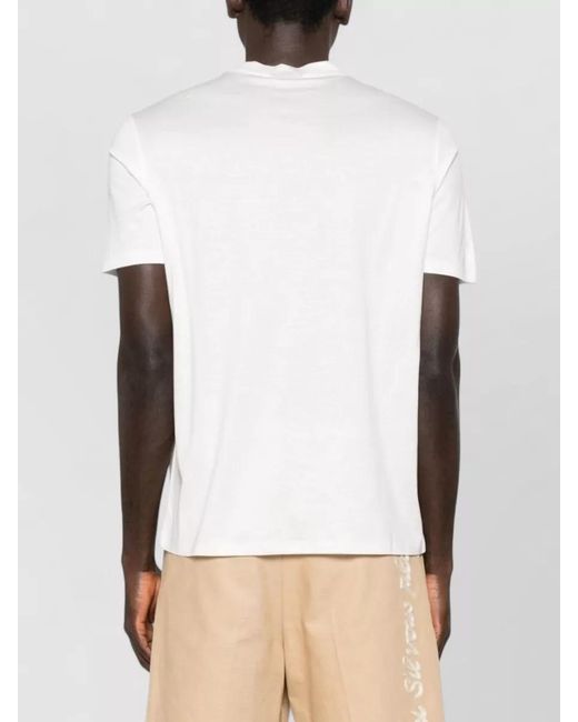Emporio Armani White Logo Short-Sleeve T-Shirt for men