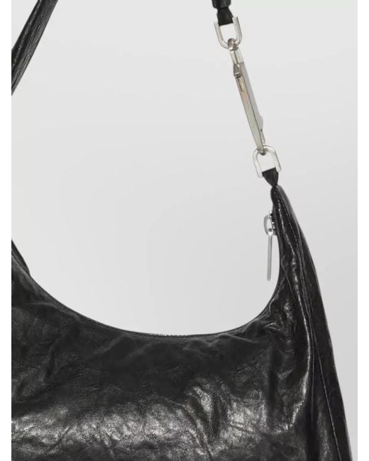Rick Owens Black Small Nylon Clutch Bag