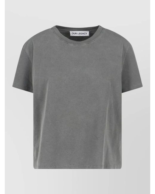 Our Legacy Gray Short-Sleeve T-Shirt