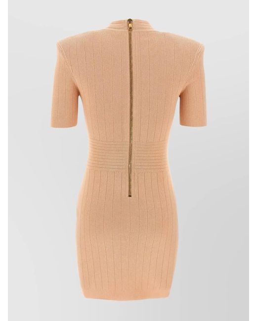 Balmain Natural Mini Dress