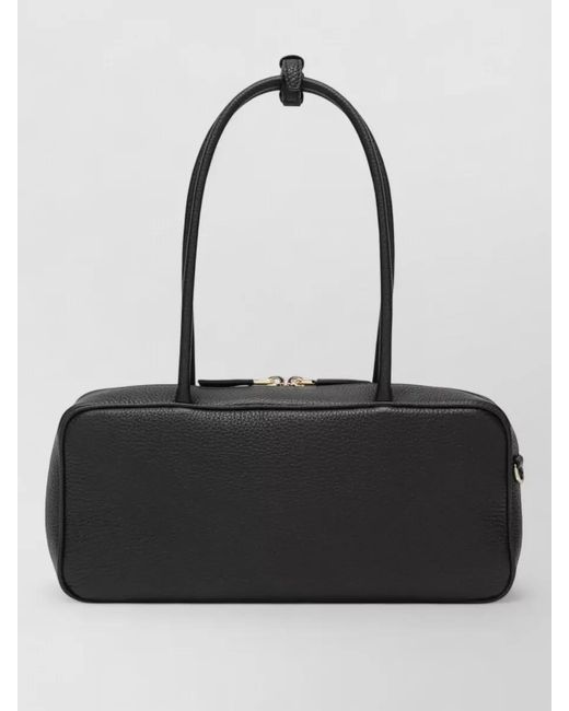 Prada Black Shoulder Bag Double Handles Rectangular Shape