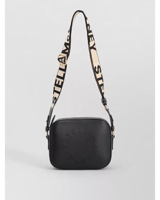 Stella McCartney Black Logo Camera Shoulder Bag Removable Strap for men