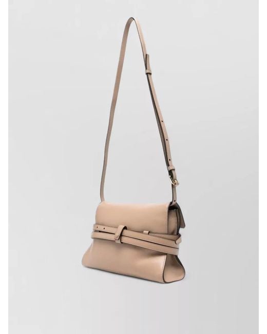Moschino White Shoulder Clutch Bag Adjustable Strap Hardware