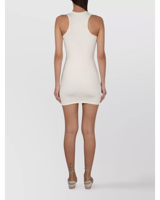 Off-White c/o Virgil Abloh White Logo Print Mini Dress