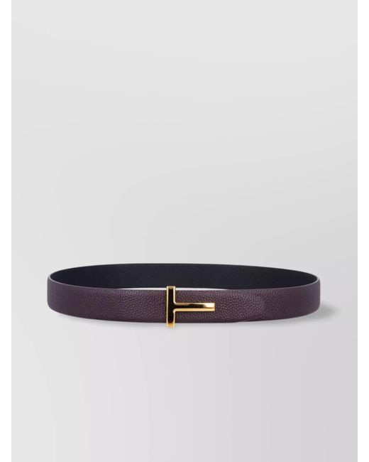 Tom Ford Blue 3Cm Reversible Leather Belt for men