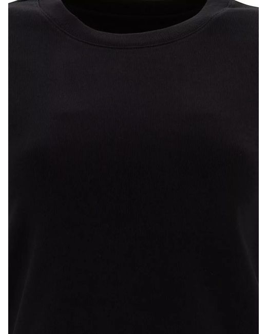 Sandbeige Black Plain Crew Neck Short Sleeve Top