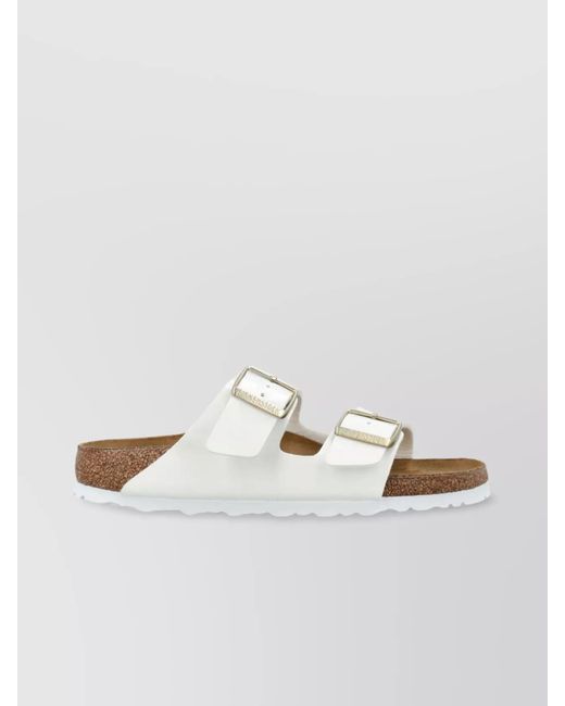 Birkenstock White Patent Sandals