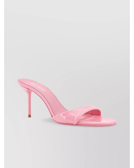 Paris Texas Pink Shiny Lidia Sandals Rounded Toe