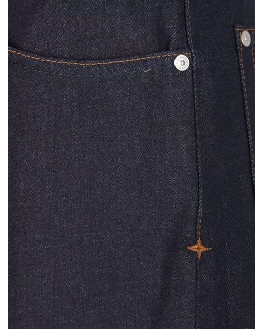 Stone Island Blue Denim Slim-Fit Straight-Leg Jeans for men