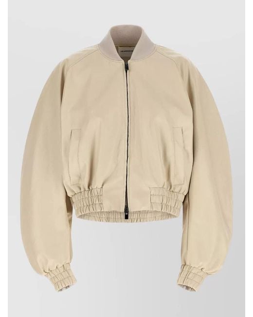 ANDAMANE Natural Sierra Bomber Jacket Long Sleeves