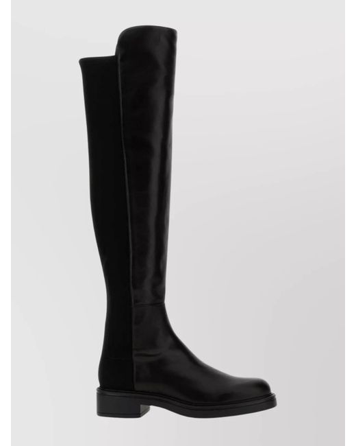Stuart Weitzman Black Leather High Boots
