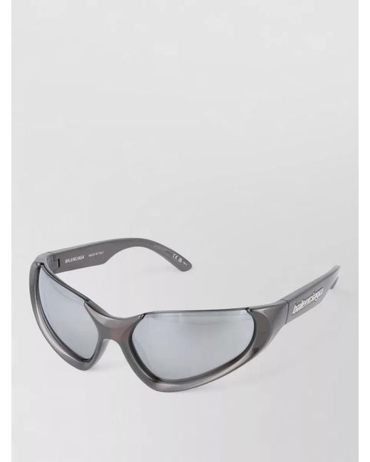 Balenciaga Metallic Sunglasses Bb0202S 002 Curved Frame