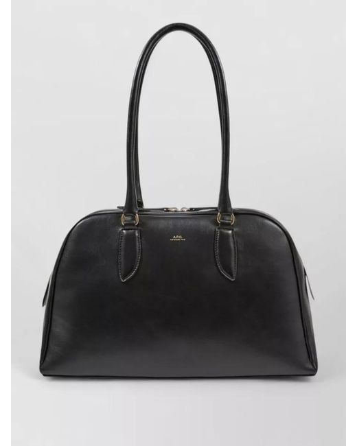 A.P.C. Black Paloma Leather Shoulder Bag