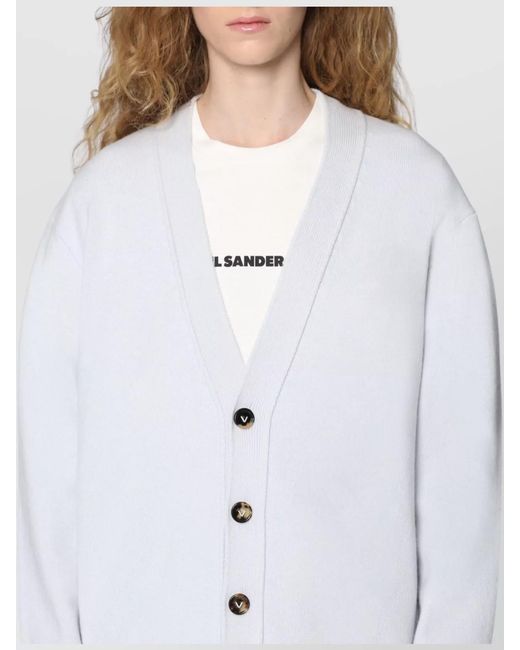 Bottega Veneta White Cashmere Ribbed Cardigan