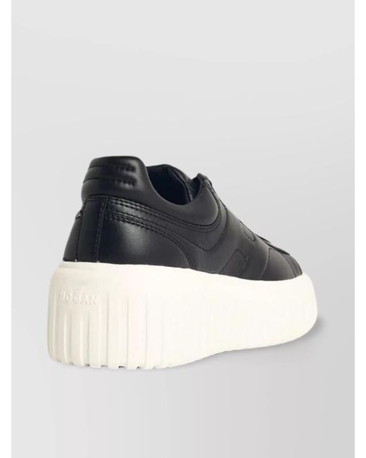 Hogan Blue Leather Low-Top Sneakers