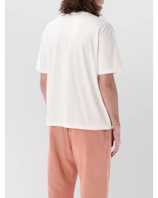 Palm Angels White Cotton Short-Sleeve T-Shirt for men
