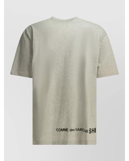 Comme des Garçons Gray Oversized Short-Sleeve Crew-Neck T-Shirt for men