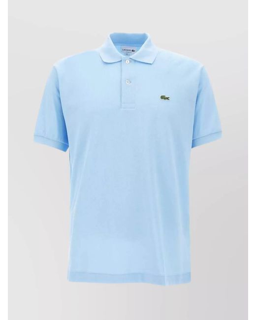 Lacoste Blue Short-Sleeve Polo Shirt for men