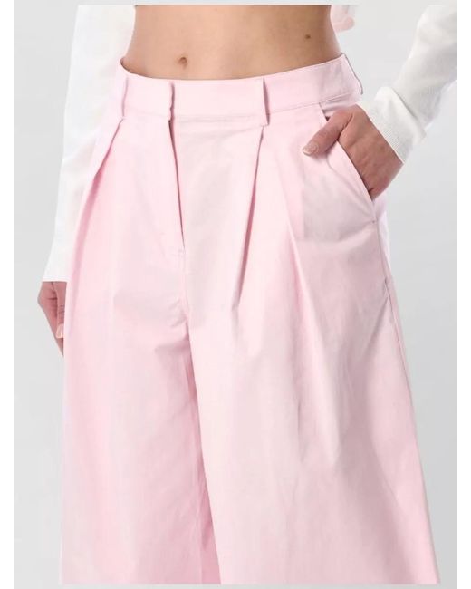 THE GARMENT Pink Avellino High Waist Relaxed Shorts