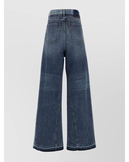 Stella McCartney Blue Denim Wide-Leg Jeans