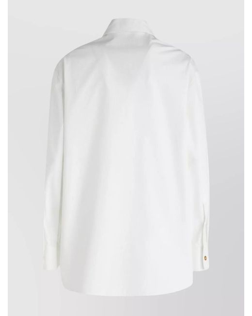 Versace White Cotton Poplin Shirt