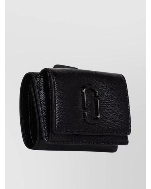 Marc Jacobs Black 'Snapshot Utility' Mini Wallet Leather