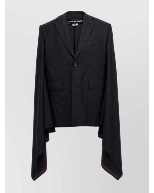 Junya Watanabe Black Wool Cape
