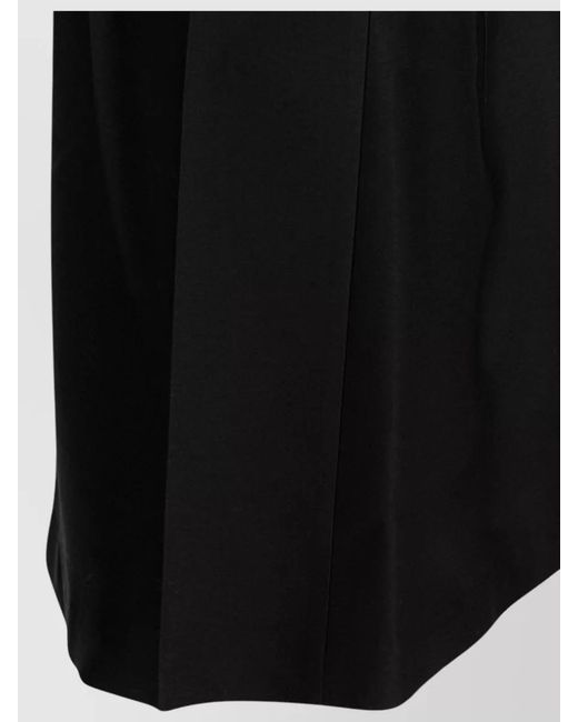Sandbeige Black Sleeveless Dress Scoop Neckline Design