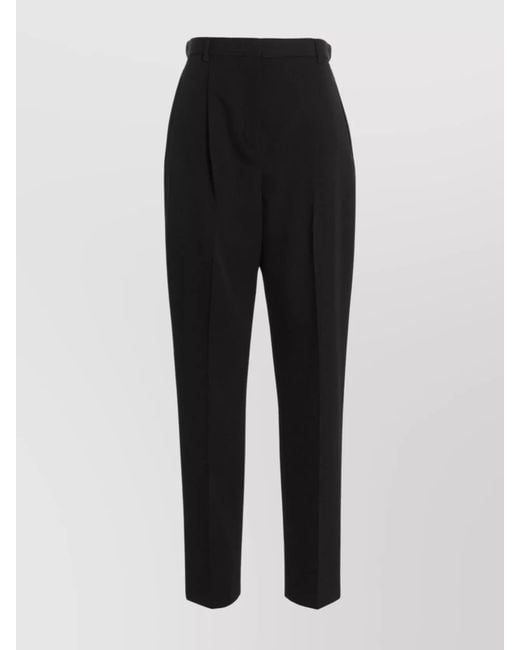 Tory Burch Black Wool Tailored Trousers
