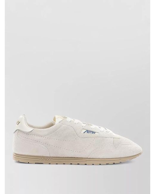 Autry White Leather Low-Top Sneakers for men