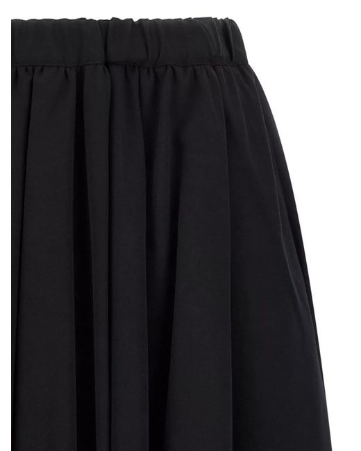 Comme des Garçons Blue Wool Full Skirt