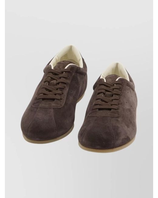 Common Projects Brown Suede Leather Low-Top Sneakers for men
